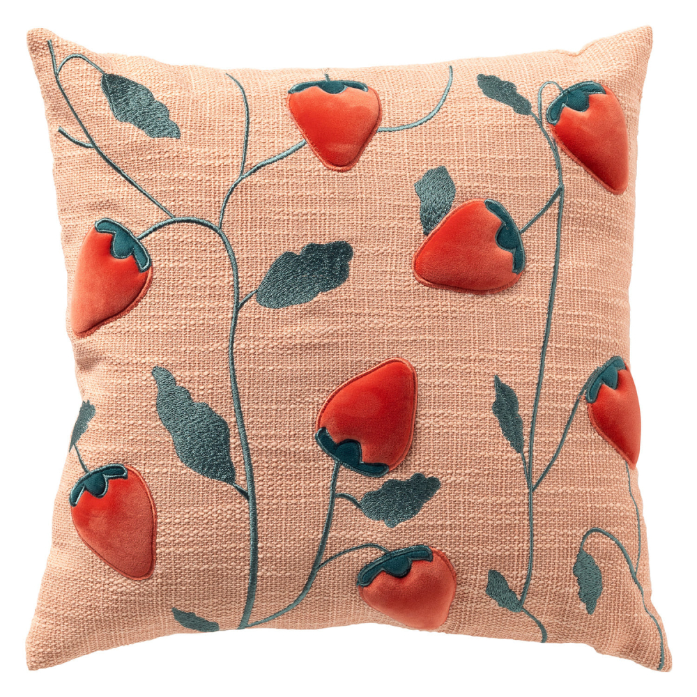 Dutch Decor Kissenhülle 'Strawberry' 45 x 45 cm Peach Powder - Rosa